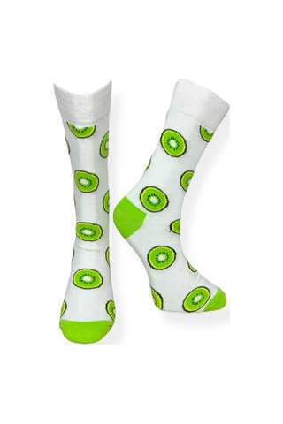 5'li Unısex Meyve Ve Hayvan Temalı Kivi, Karpuz, Avokado, Bal Arısı Ve Elma Tasarımlı Esnek Nem Alabilen Pamuklu Spor Soket Çoraplar Çok Renkli