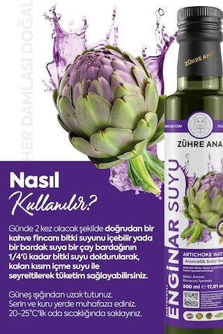 Ekstraktlı Enginar Suyu 500 Ml