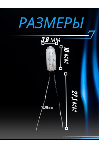 Mitsumoro Otomobil İçin Bıyıklı Halojen Ampuller W1.2w T4 12v Led 5 Adet 287730766