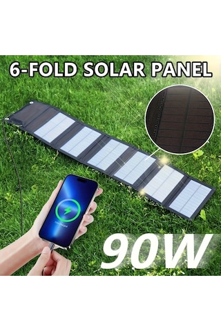 Honeybeeshop Güneş Katlanabilir Çanta 6 Kat Rüzgar Ve Güneş Enerjisi Güneş Panelleri Dış Mekan Jeneratörleri Altın