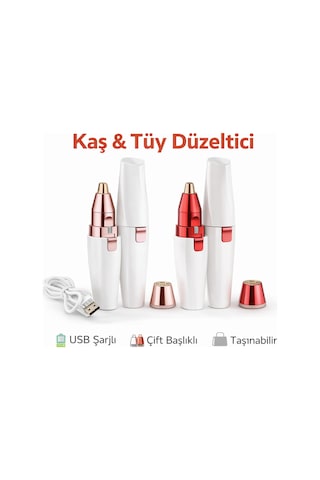 Şarjlı Kaş Ve Yüz Tüy Düzeltici Kadınlar İçin Taşınabilir Hassas Mini Bakım Cihazı Pratik Kullanım