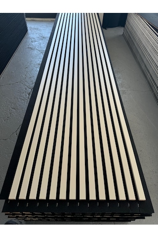 Akustik Ahşap Duvar Paneli Lambiri Vizon 60 280 Cm