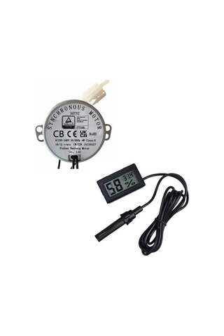 50 Tyz 10/12 Rpm Kuluçka Motoru Viyol Çevirme Ve Nem Ölçer