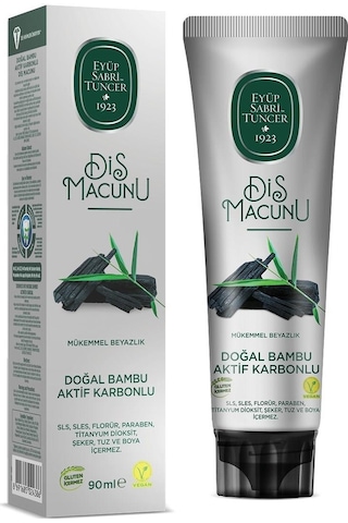 Eyüp Sabri Tuncer Doğal Bambu Aktif Karbonlu Diş Macunu 3 x 90 ML