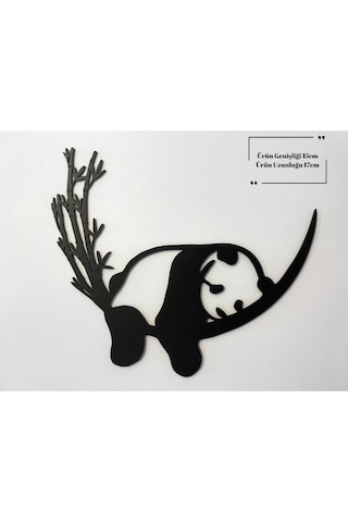Panda Duvar Sanatı Siyah