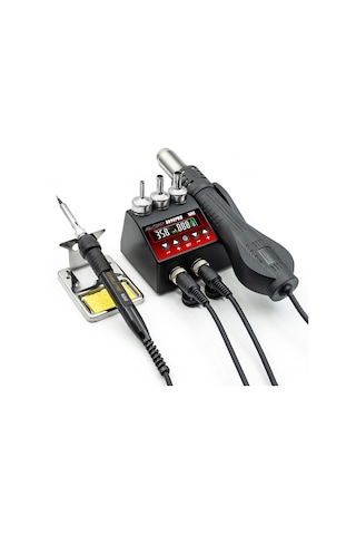 Exeo 8898 Pro Havya Sıcak Hava Üflemeli Havya İstasyonu Lehim Makinesi