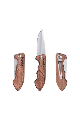 Kwb Avcı Kamp Bıçağı Kemer Klipsli 160mm 49021990 Kahverengi