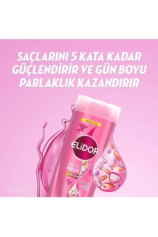 Elidor Güçlü ve Parlak Superblend Saç Bakım Şampuanı 3 x 400 ML