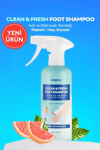Arındırıcı Ayak Bakım Şampuanı Kundal Clean &fresh Foot Shampoo 400ml Pink Grapefruit