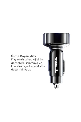 Süper Hızlı 66w 6 Girişli 2 Type-c + 4 Usb Girişli Araç Şarj Başliği