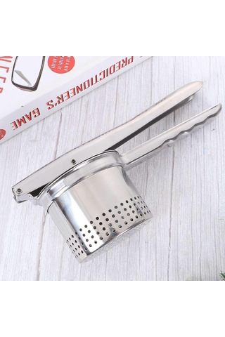Paslanmaz Çelik Manuel Patates Ezici Ve Püre Makinesi Limon Sıkacağı Portakal Sıkacağıgümüş