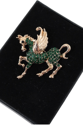Özgür Ruhun İfadesi Efsanevi Kanatlı Pegasus Atı Broş Gold Renkli Taşlı Erkek Kadın Yaka İğnesi Çok renkli 45972294