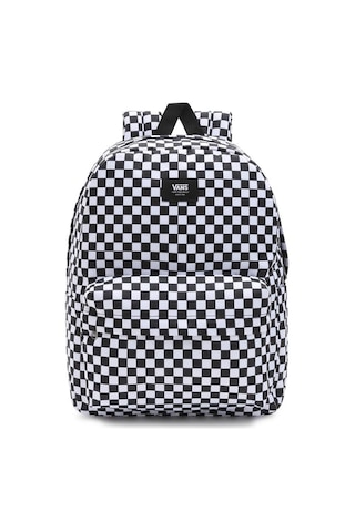 Vans Mn Old Skool Check Backpack Sırt Çantası Damalı Beyaz Siyah