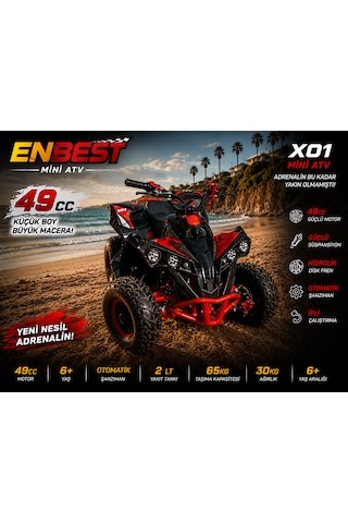 Enbest Mini Atv X01 Turuncu
