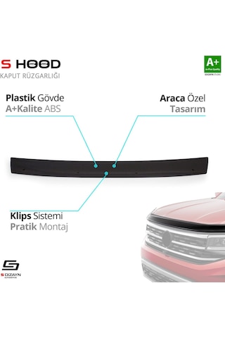 S-dizayn Ford Transit Abs Plastik Kaput Rüzgarlığı 2002-2006 A+kalite