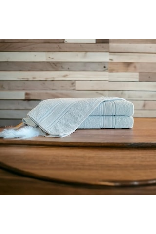 Lunox Home%100 Cotton Havlu Takımı Vücut Havlusu 90x140 Cm, Baş Havlusu 50x80 Cm, Ekstra Yumuşaklık Mavi Diğer