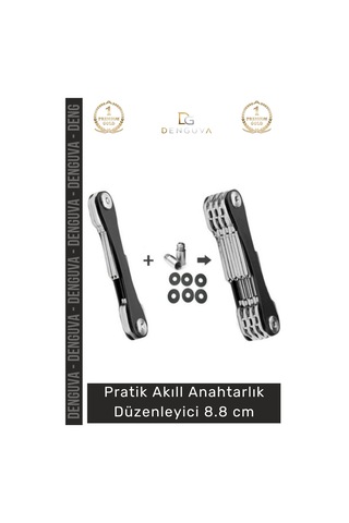 Anahtarlıkdüzenleyici Dayanıklı Alüminyum Gövde Paslanmaz Çelik Pratik Kompakt Akıllı Anahtarlık Dü