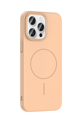 Apple Uyumlu iPhone 14 Pro Max Uyumlu Kılıf Magsafe Şarj Özellikli Zore Ruby Silikon Kapak - Lacivert Lacivert -