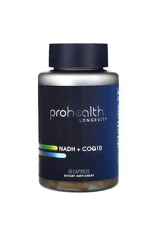 Prohealth Longevity Nadh + Coq10 Coenzyme Q10 Ubiquinone Atp Focus And Memory 60 Capsules Aromasız