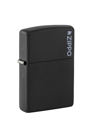 Zippo Çakmak Mat Siyah Hediyelik Kutu Benzin Taş Set du10sy