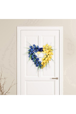 Suntek Bahar Çelenk Asılı Süsleme Ön Kapı Pencere Açık