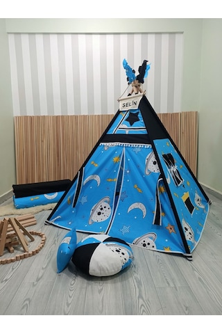 Kızıldereli Çocuk Oyun Çadırı Devrilmeyen Sabitleme Mekanizmalı Galaksi Serisi Mavi