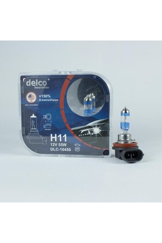 Delco U.s.a H11 X-treme Vision +%150 Fazla Işık Far Ampulü 12 Volt