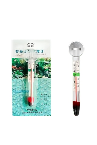 Sunsun Wdj-02 Cam Akvaryum Termometresi Analog, Vantuzlu, 1 C