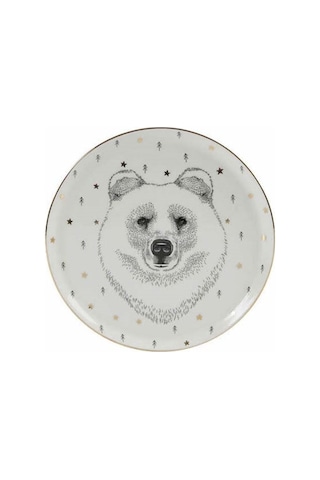 Porland Forest Bear 1li Düz Tabak 20cm 04lfh000451