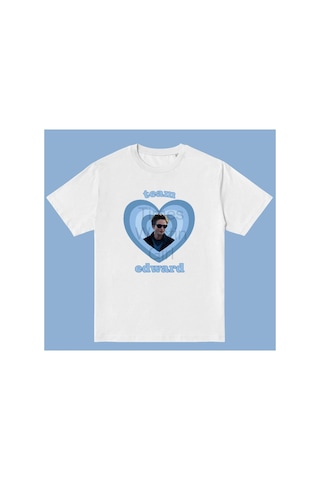 Tarzsokak Twilight Team Edward Cullen Tshirt Beyaz