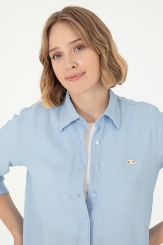 U.s. Polo Assn. Kadın Açık Mavi Gömlek Desenli 50297121-vr003 Açık Mavi