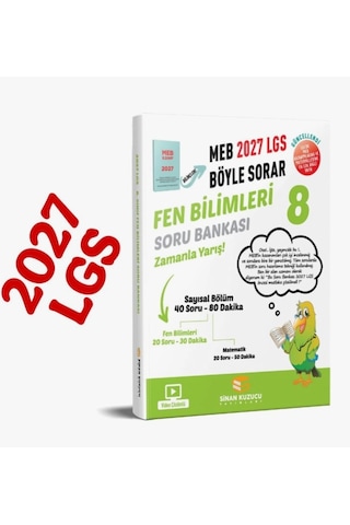Sinan Kuzucu Yayınları 2027 8. Sınıf Lgs Fen Bilimleri Soru Bankası