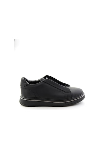 Bambi Mat Siyah Hakiki Deri Erkek Sneaker E01774101503