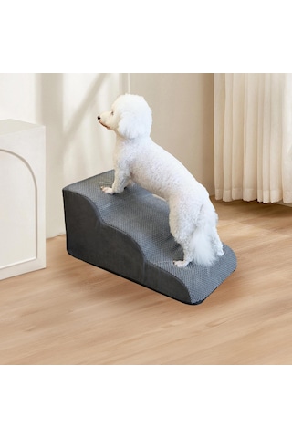 Suntek Küçük Köpekler İçin Köpek Merdivenleri Yüksek Gri