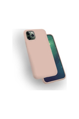 Apple Uyumlu iPhone 11 Pro Max Kılıf Zore Silk Silikon Pembe