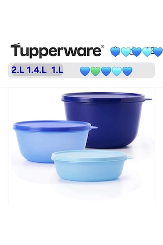 Tupperware Mucize Şeker 3 Lü Yeni Renk Lacivert Tupperware Mucize Şeker 3 Lü Yeni Renk Lacivert