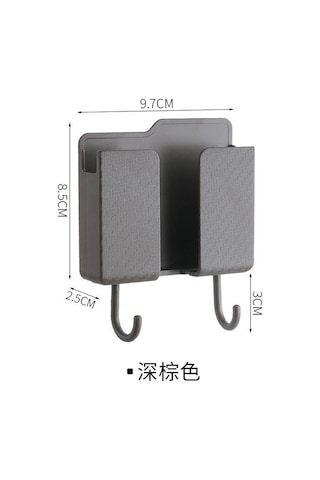 Gajeena Duvar Tipi Çok Amaçlı Saklama Kutusu, Tv Kumandası Ve Telefon Tutucu, Abssert Malzeme, Çift Kanca, Ev İçi Organize Siyah/beyaz Diğer