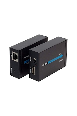 Hdmi Görüntü Aktarma, Hdmı To Cat5/cat6, 60 Metre, Adaptörlü, Extender