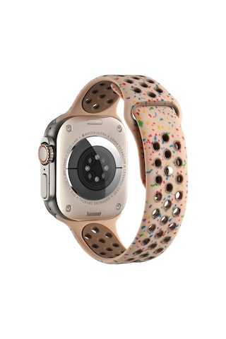 Watch 7 41mm Kordon Yeni Seri 2023 Krd-02 Uyumlu Strap Kayış Clo- Turuncu