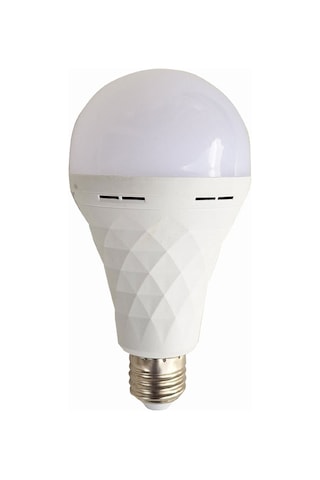 Şarjlı Led Ampul E27 15 Watt Beyaz Işık