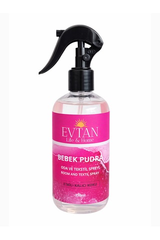 Evtan Life&home Bebek Pudrası Kokulu Oda Ve Tekstil Spreyi Oda Kokusu Room Spray 250 Ml Bebek Pudrası