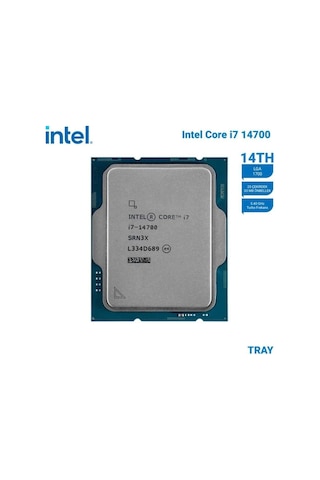 Core İ7 14700 Tray 2.1ghz 20 Çekirdek 33mb Akıllı Önbellek Soket 1700 İşlemci-126505