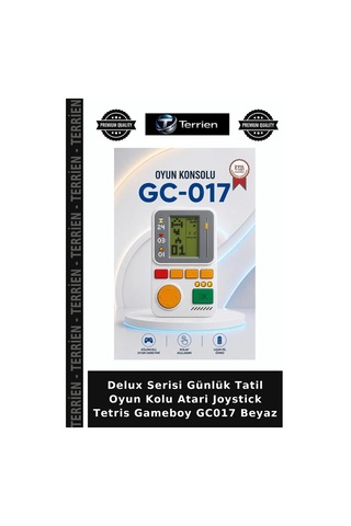 Delux Serisi Günlük Tatil Oyun Kolu Atari Joystick Tetris Gameboy Gc017 Beyaz
