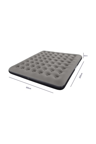 Bestway Ultra King 3 Kişilik Şişme Yatak Ve Manuel El Pompalı 203x183x22cm 671hc Bw148 Gri