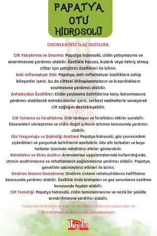 Papatya Özü Saf Matricaria Chamomilla L. Hidrosolü 250 Ml