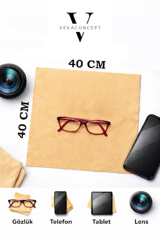 Büyük Boy Mikrofiber Gözlük Tablet Telefon Temizleme Mendili 30 30 Cm