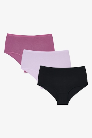 Penti Renkli Fair Orchid 3'lü Pamuklu Yüksek Bel Slip Külot