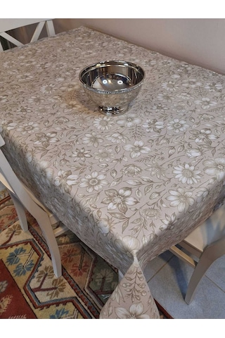 Elyaflı Pvc Masa Örtüsü Modern, Dayanıklı, Silinebilir Ve Şık Görünüm 01fnt1279 Bej