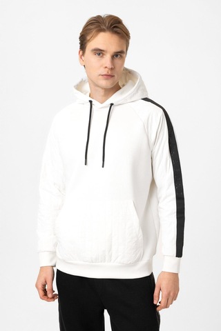 Backandbond Regular Fit Kapüşonlu Sweatshirt Beyaz