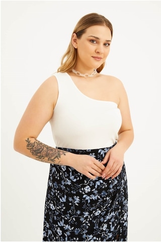 Myline Tek Omuz Crop Top (543781176)